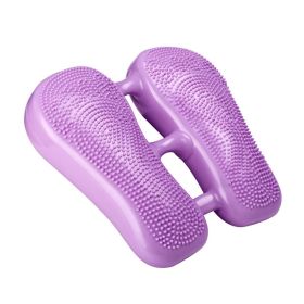 Inflatable Stepper for Pilates, yoga, Women and Men. (Color: Purple)