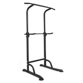 Power Tower Workout Station. Height Adjustable Multi-Function Dip Stand and Pull Up Bar Fitness Equipment for Home, Gym and Strength Training . (Color: as Pic)