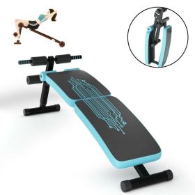 Gym Room Adjustable Height Exercise Bench, Abdominal Twister Trainer. (Color: Blue, Type: Exercise & Fitness)