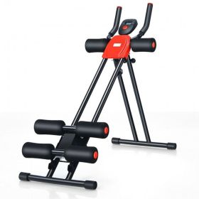 LCD Monitor Home Power Plank Abdominal Workout Equipment. (Color: Black, Type: Exercise & Fitness)