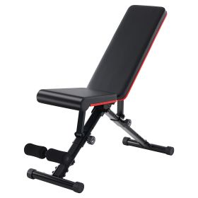 Adjustable Workout Bench for Home Gym, Foldable Bench Press for Full Body Exercise and Strength Training. (Color: as Pic)