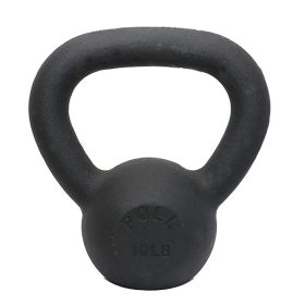 Kettlebell for Home Fitness Exercise (Weights Available: 10LB, Color: Black)