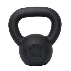 Kettlebell for Home Fitness Exercise (Weights Available: 20LB, Color: Black)