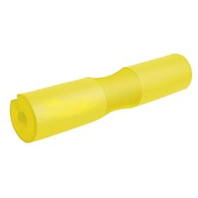 Barbell Support Squat Bar Foam Cover Pad (Color: Yellow, Type: Fitness Supplies)