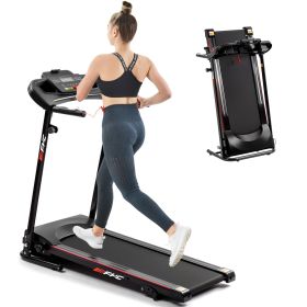 FYC Folding Treadmills for Home and Office with Bluetooth and Incline. (Color: Black)