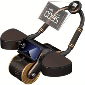 Smart Timing Abdominal Exercise Machine. Home Fitness Core Workout Trainer. (Color: Black)