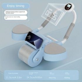 Smart Timing Abdominal Exercise Machine. Home Fitness Core Workout Trainer. (Color: Blue)