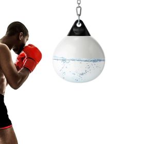 Home Gym 18 Inch Water Punching Bag with Adjustable Metal Chain. (Color: White, Type: Exercise & Fitness)