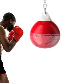 Home Gym 18 Inch Water Punching Bag with Adjustable Metal Chain. (Color: Red, Type: Exercise & Fitness)