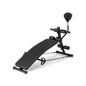 Adjustable Decline Sit Up Bench. (Color: Black, Type: Style B)