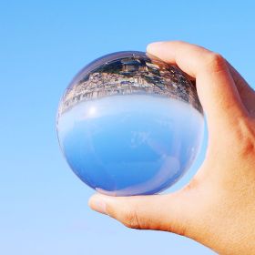 Clear Acrylic Contact Juggling Ball. Big Size Single ball for making acrylic juggling ball tricks. (size: 95mm)