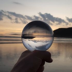 Clear Acrylic Contact Juggling Ball. Big Size Single ball for making acrylic juggling ball tricks. (size: 105mm)