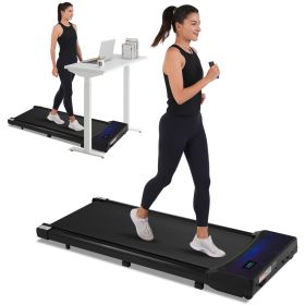 Walking Pad, Under Desk Treadmill for Home Office. 2.5HP Walking Treadmill. 0.6-4MPH, 300LBS Capacity Treadmill for Walking and Running. (Material: Metal, Color: Black)
