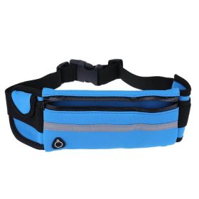 Velocity Water-Resistant Sports Running Belt and Fanny Pack for Outdoor Sports. (Color: Blue)