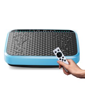 Vibration Plate Exercise Machine, Whole Body Fitness Platform for Lymphatic Drainage, Vibrating Shaker Board with 120 Speed Levels. (Main Material: Polypropylene, Main Color: Blue)