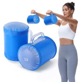 Water Filled Training Weights Set, Travel Weights, Adjustable Weights Dumbbells to 4 Lbs./Pair, for Strength Training. (Weights: 5LB pink barrel dumbbell pair)