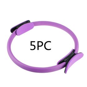 Yoga Pilates Resistance Ring (Option: Purple 5PC)